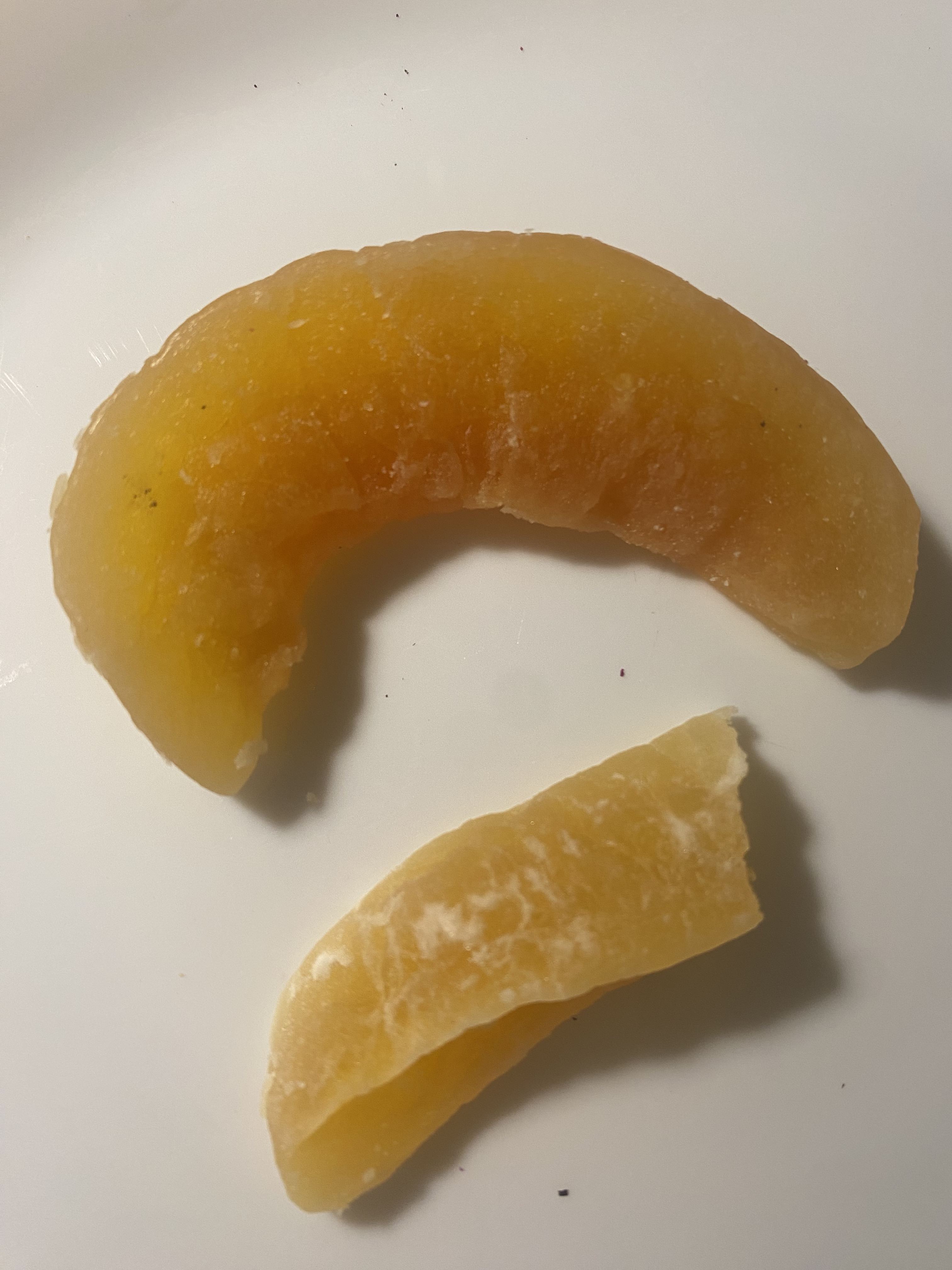 Melonen Streifen Cantaloupe getrocknet & gezuckert